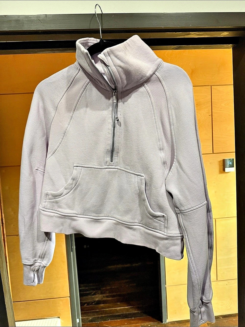 Lululemon Scuba Oversized Half-Zip Hoodie Purple